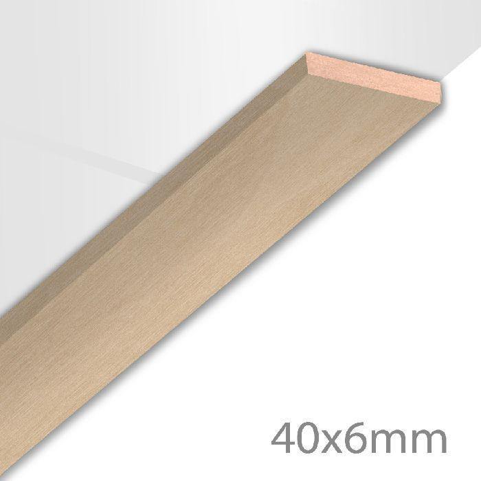 MDF Afdeklijst 6 x 40 mm - Easy Wood - Wandenbekleden.nl