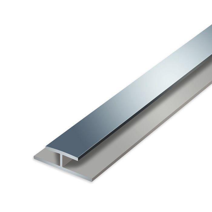 H-profiel Aluminium voor Aqua Click Tiles 2600mm - Wandenbekleden.nl